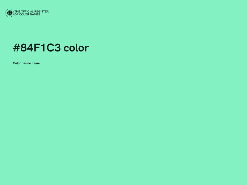 #84F1C3 color image