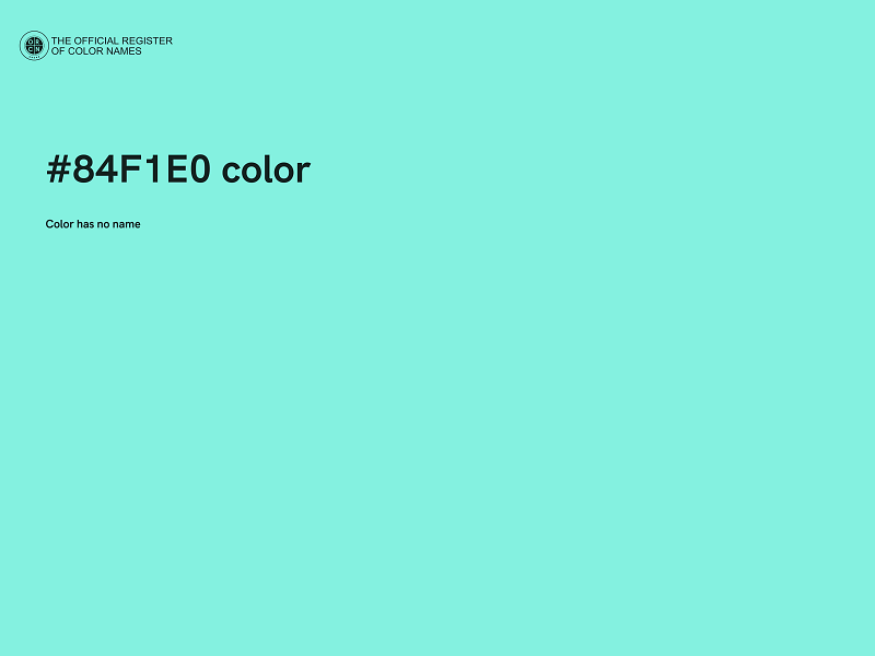 #84F1E0 color image