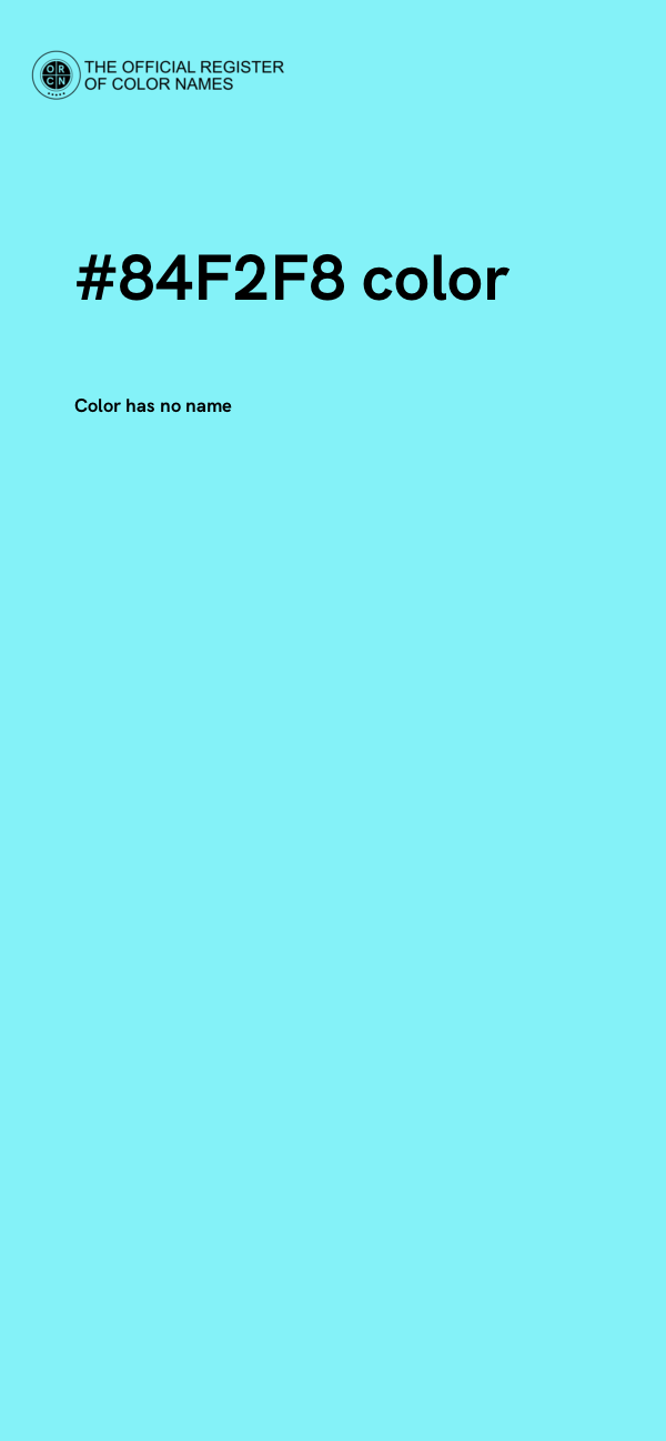 #84F2F8 color image