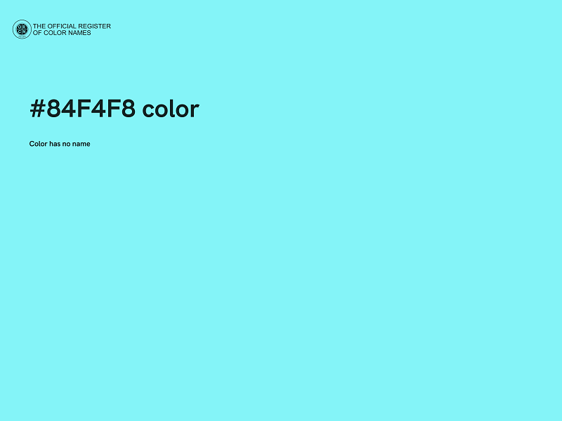 #84F4F8 color image