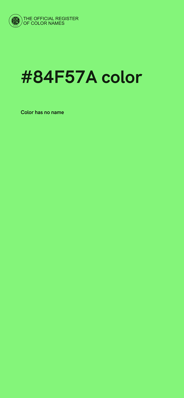 #84F57A color image