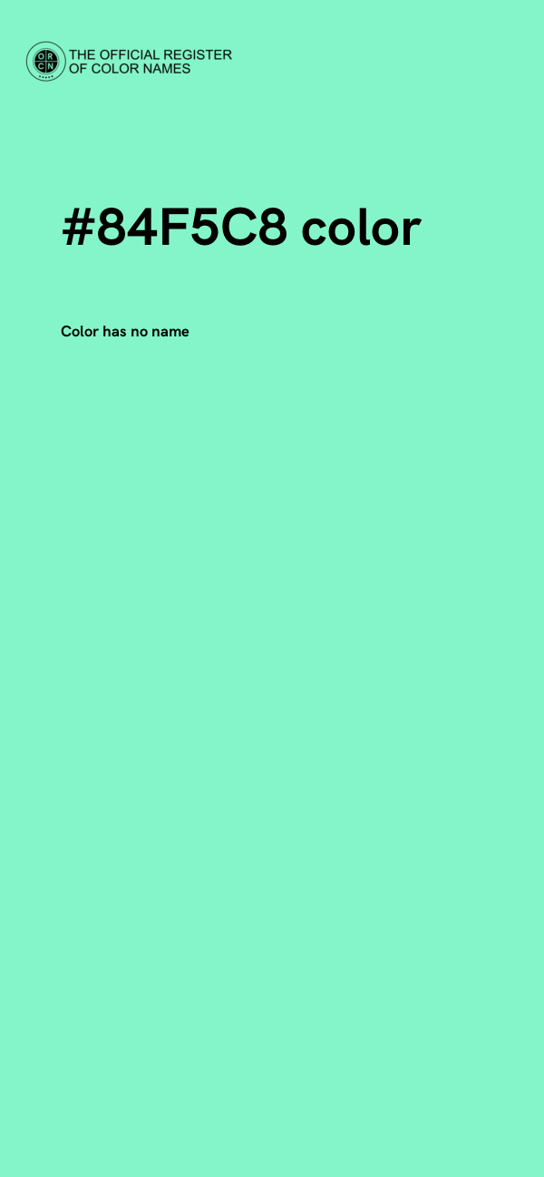 #84F5C8 color image