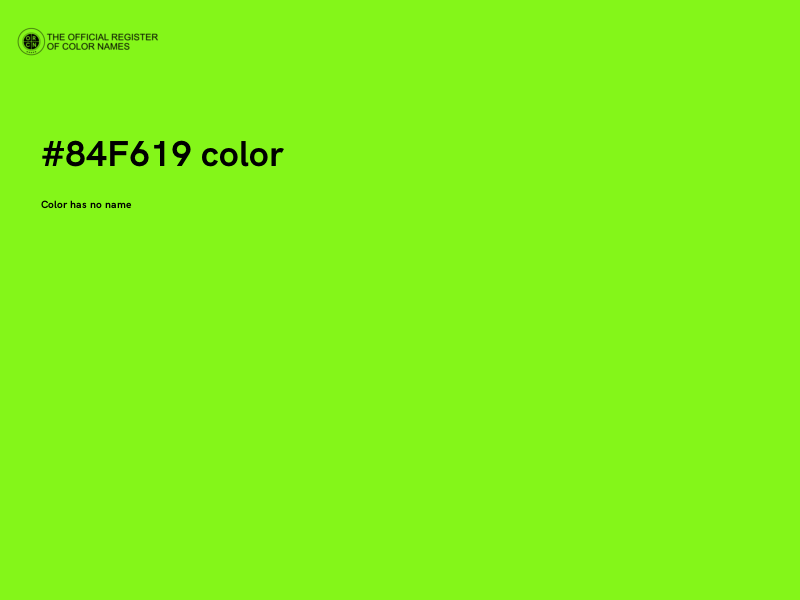 #84F619 color image