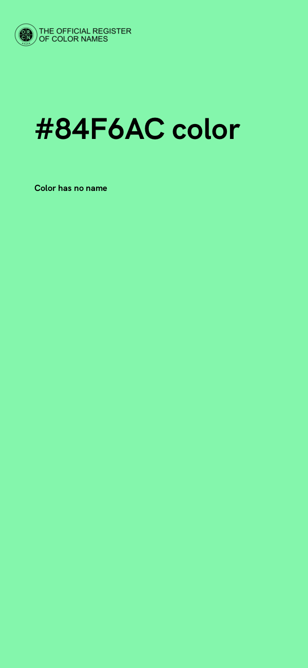 #84F6AC color image