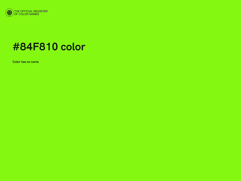 #84F810 color image