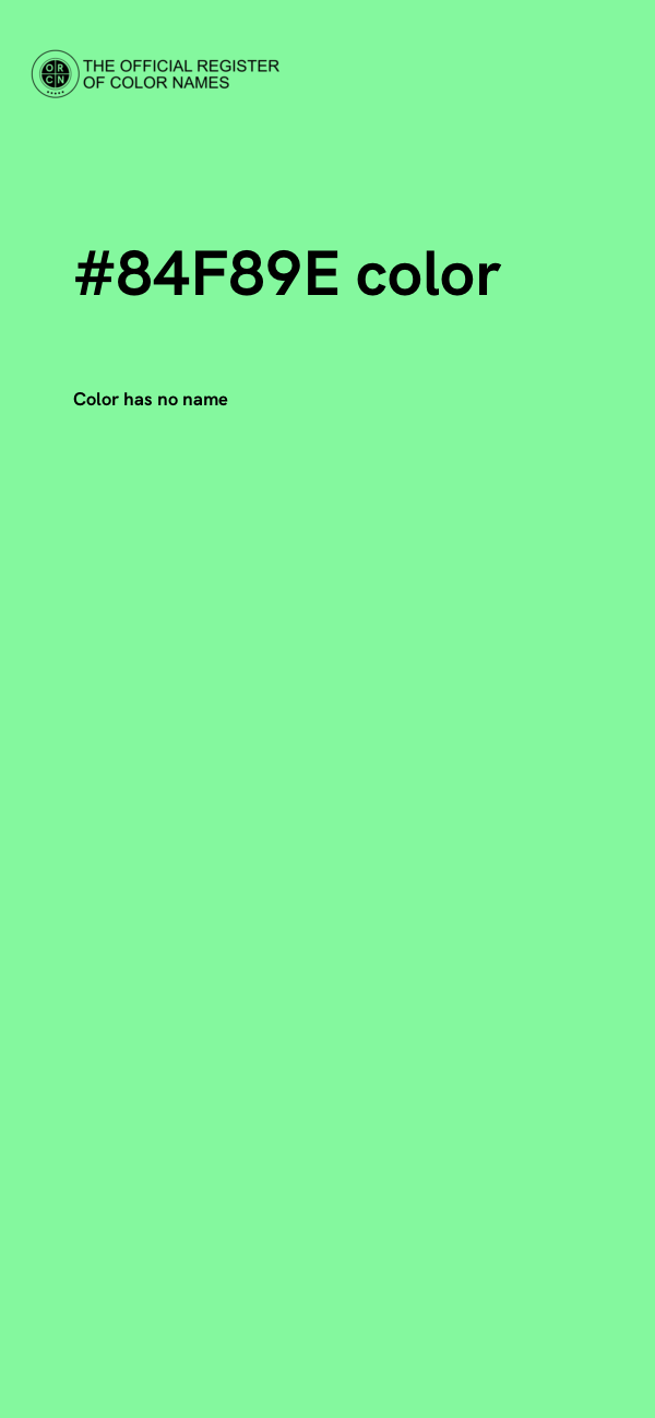 #84F89E color image