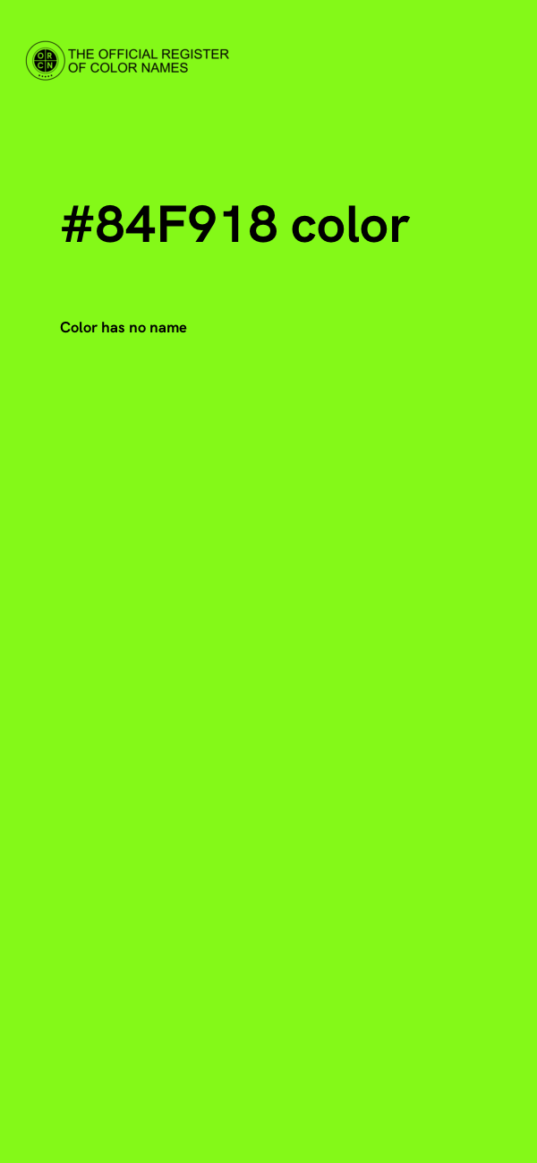 #84F918 color image