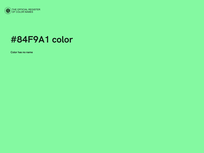 #84F9A1 color image