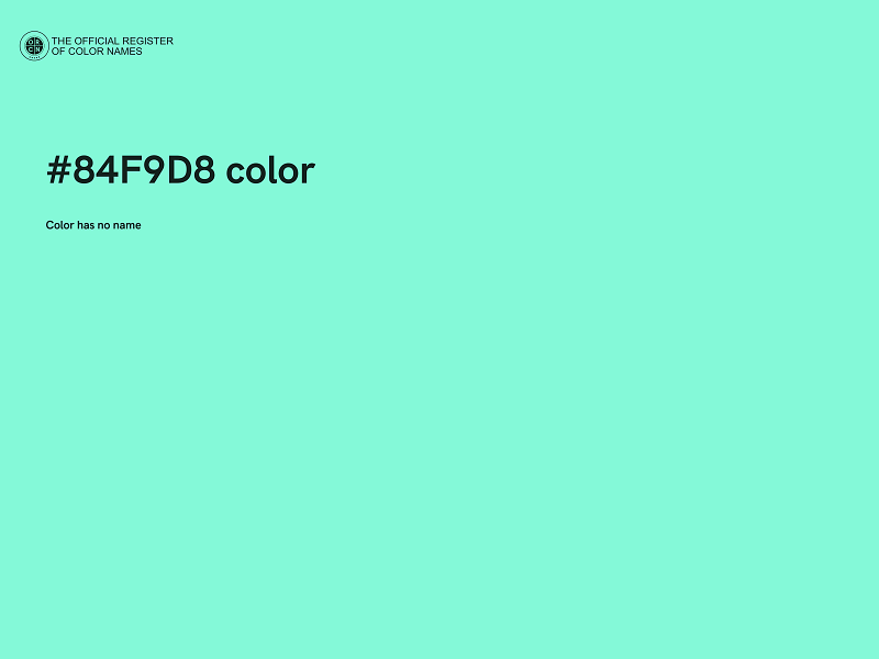 #84F9D8 color image