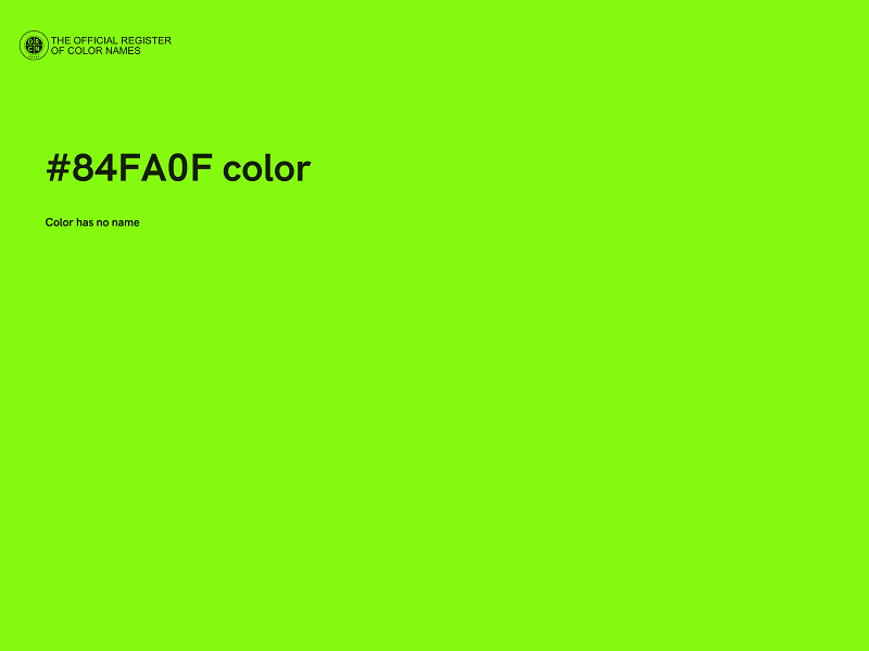 #84FA0F color image