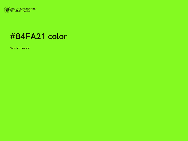 #84FA21 color image