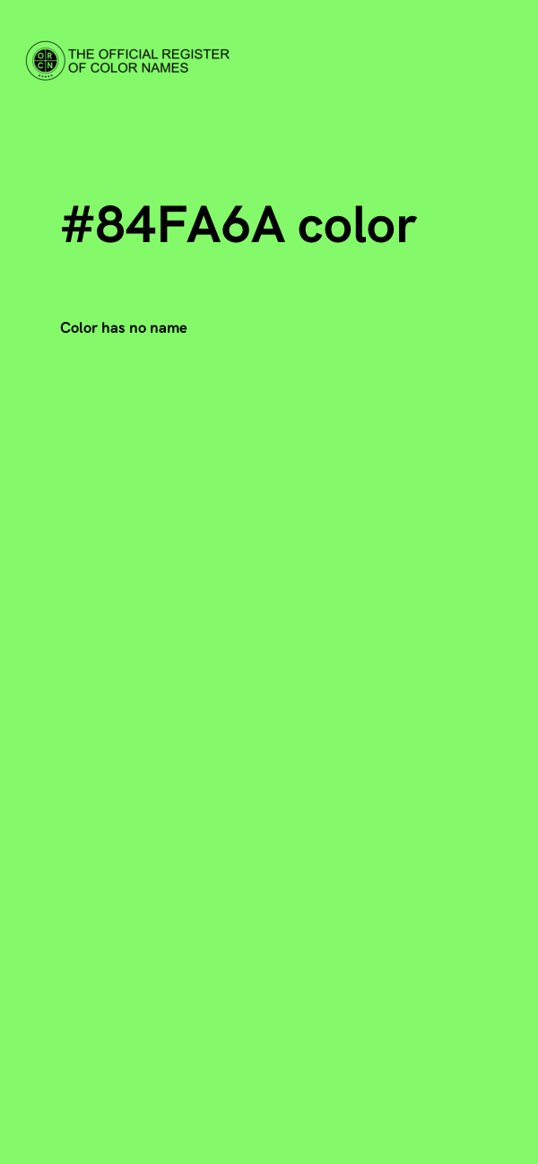 #84FA6A color image