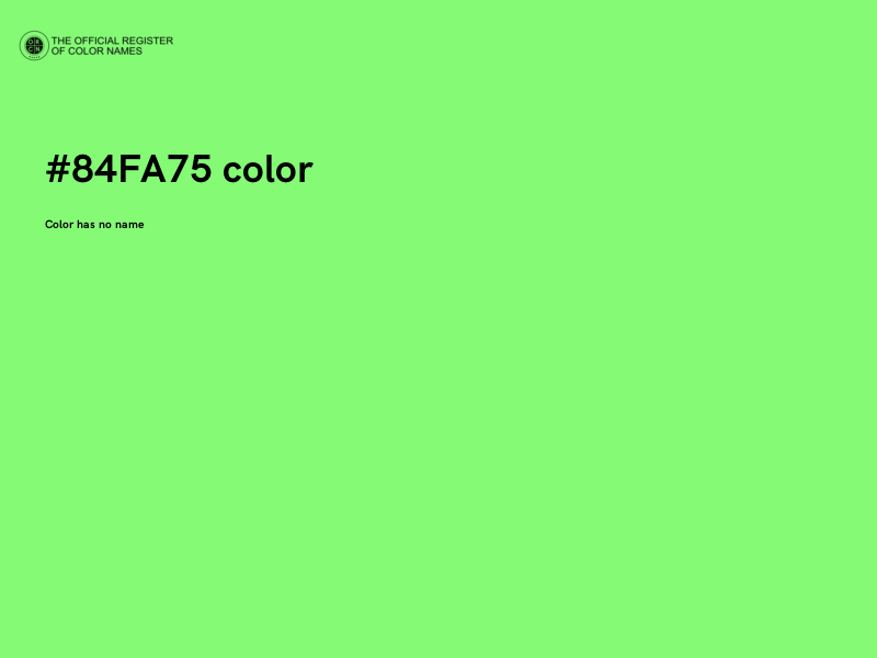 #84FA75 color image