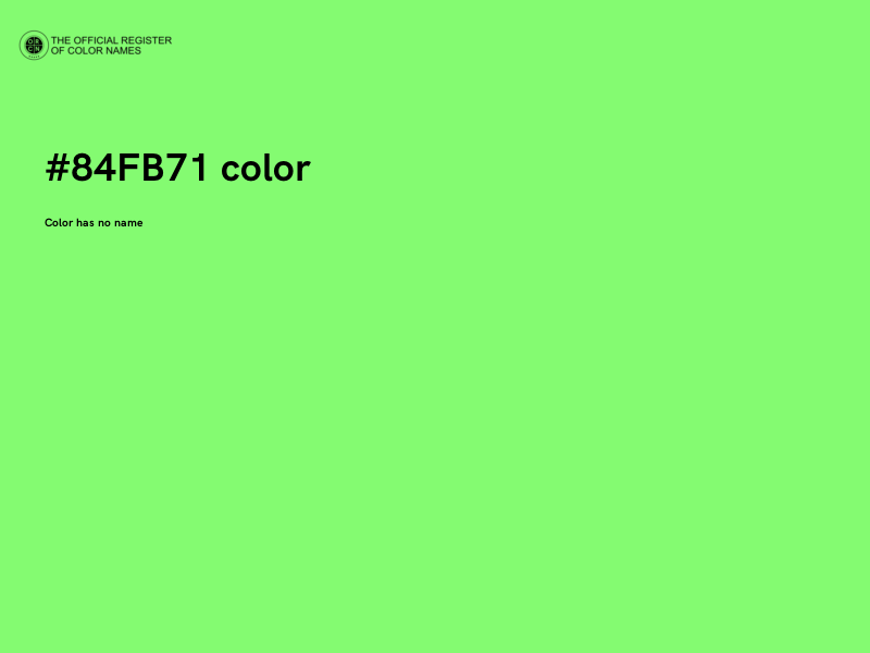 #84FB71 color image