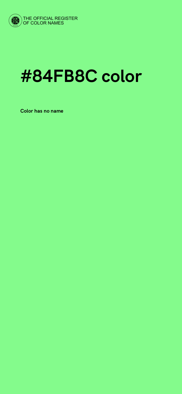 #84FB8C color image