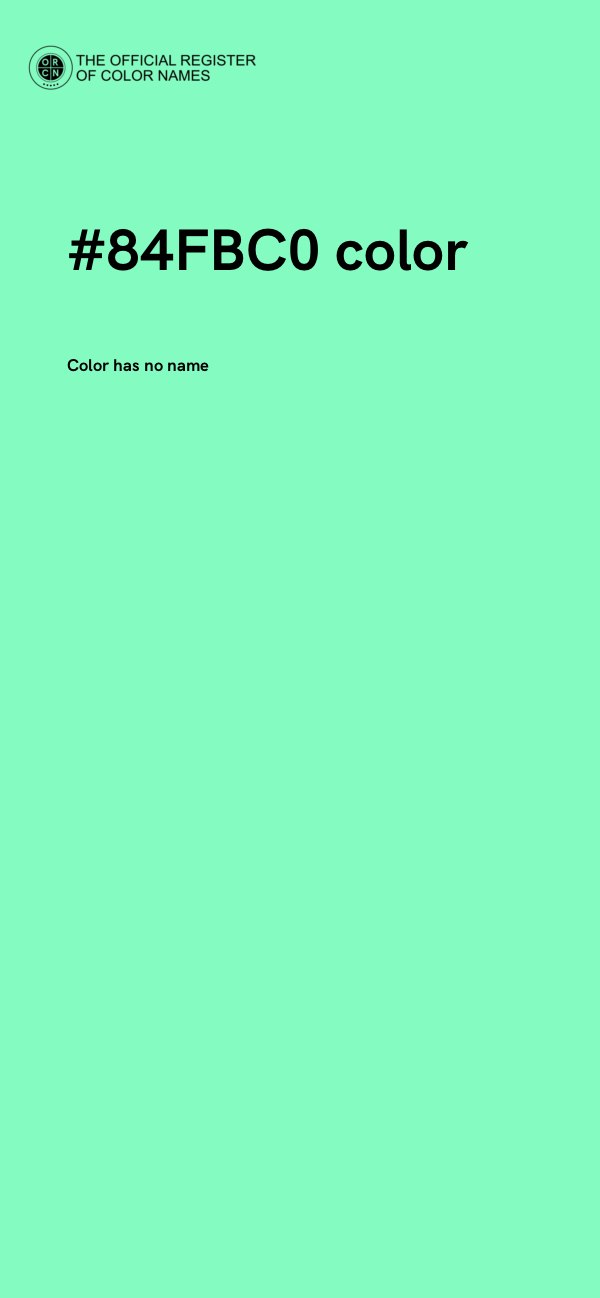 #84FBC0 color image