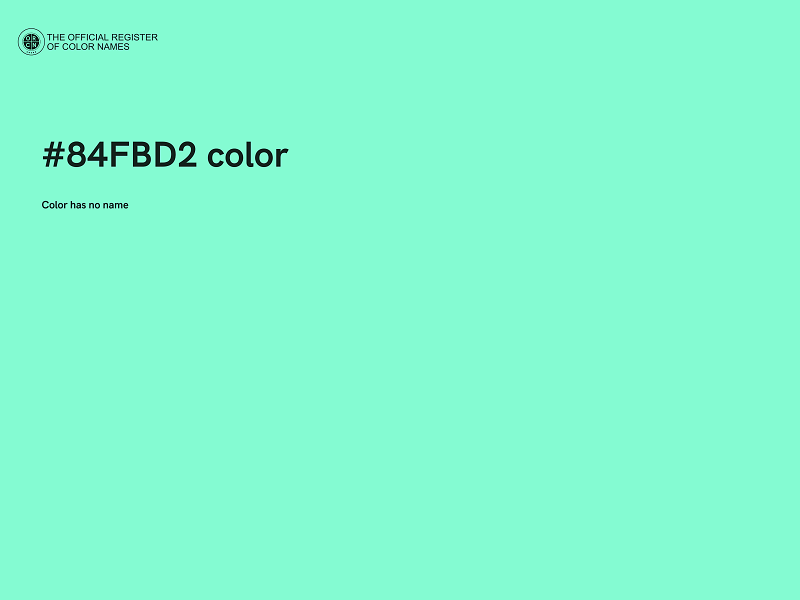 #84FBD2 color image