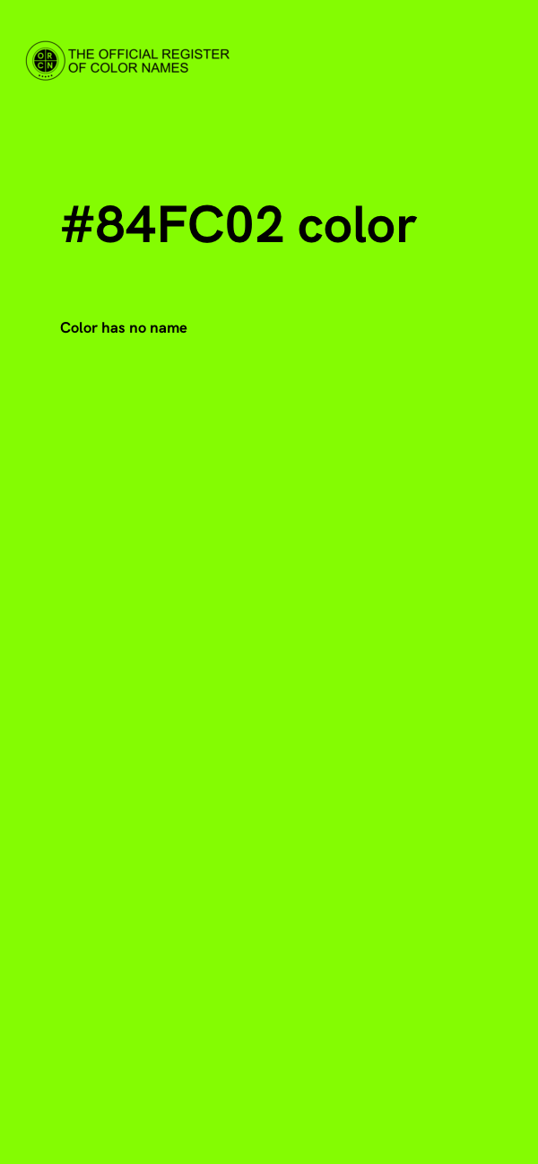 #84FC02 color image