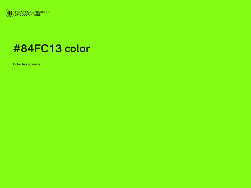 #84FC13 color image