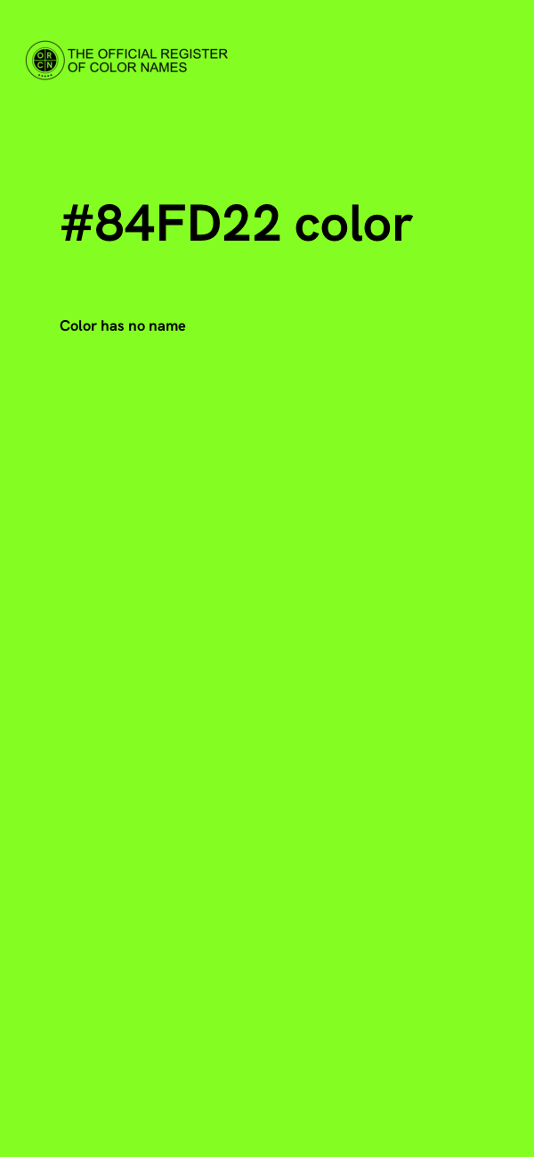 #84FD22 color image