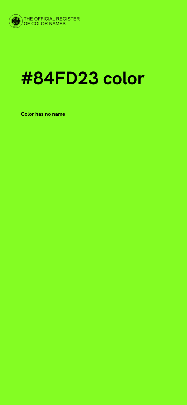 #84FD23 color image