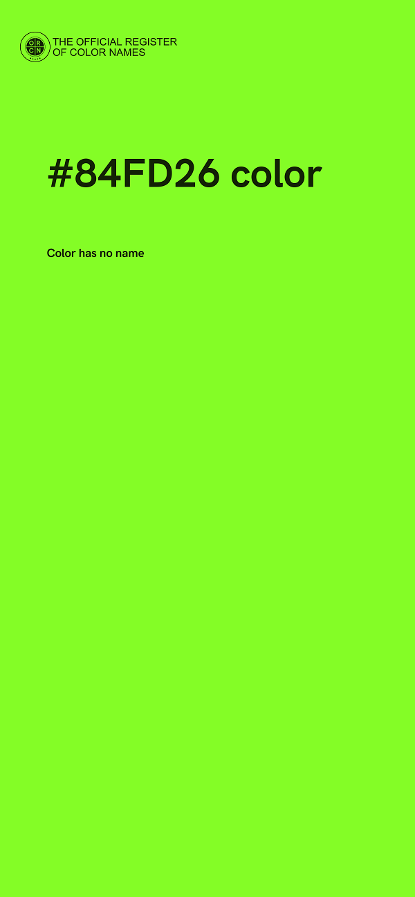 #84FD26 color image