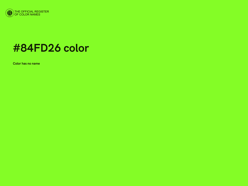 #84FD26 color image