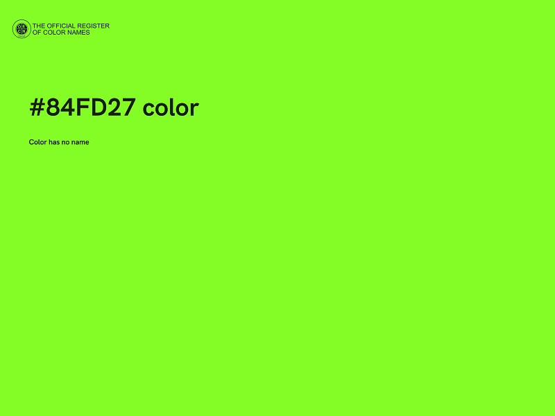 #84FD27 color image