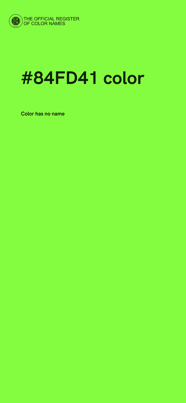 #84FD41 color image