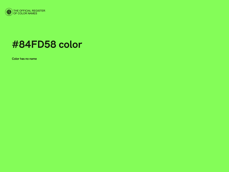 #84FD58 color image