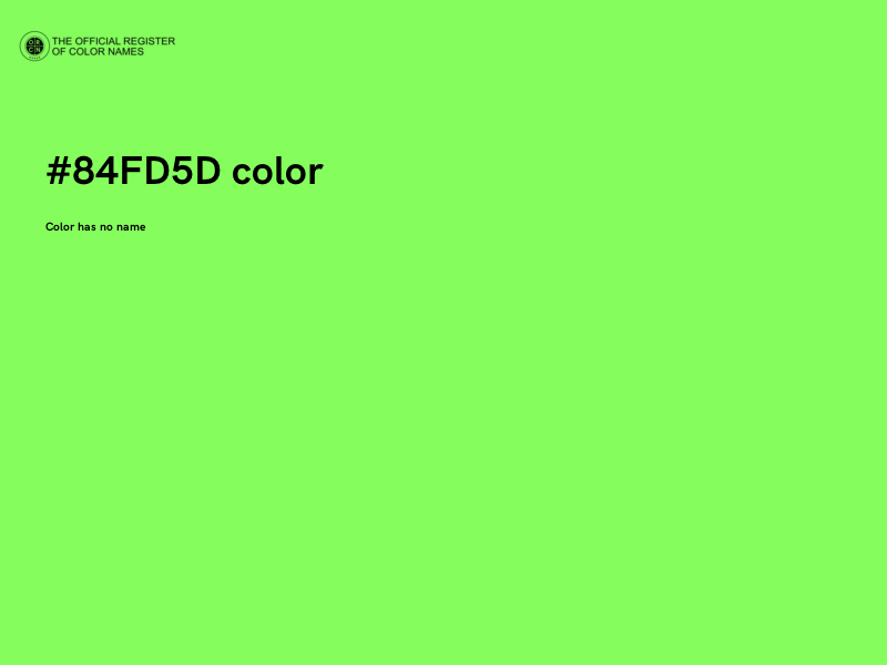 #84FD5D color image