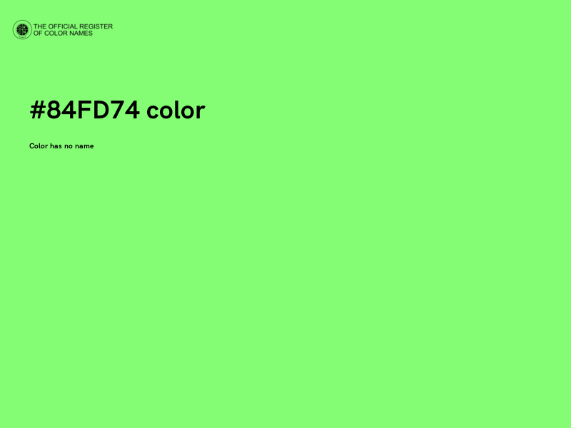 #84FD74 color image