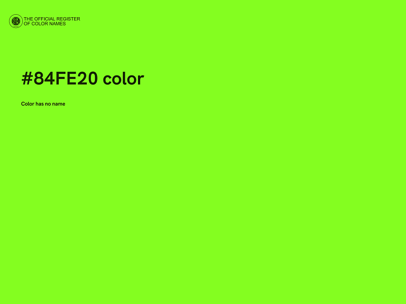 #84FE20 color image