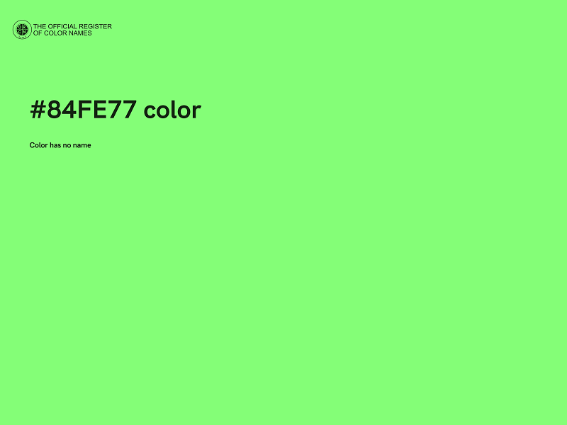#84FE77 color image