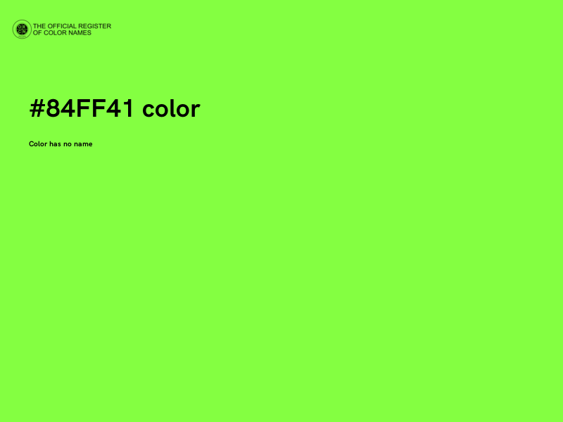 #84FF41 color image
