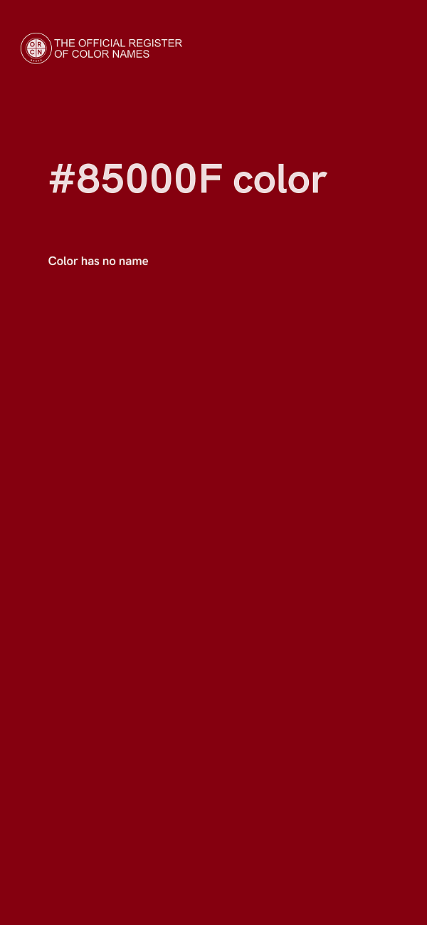#85000F color image