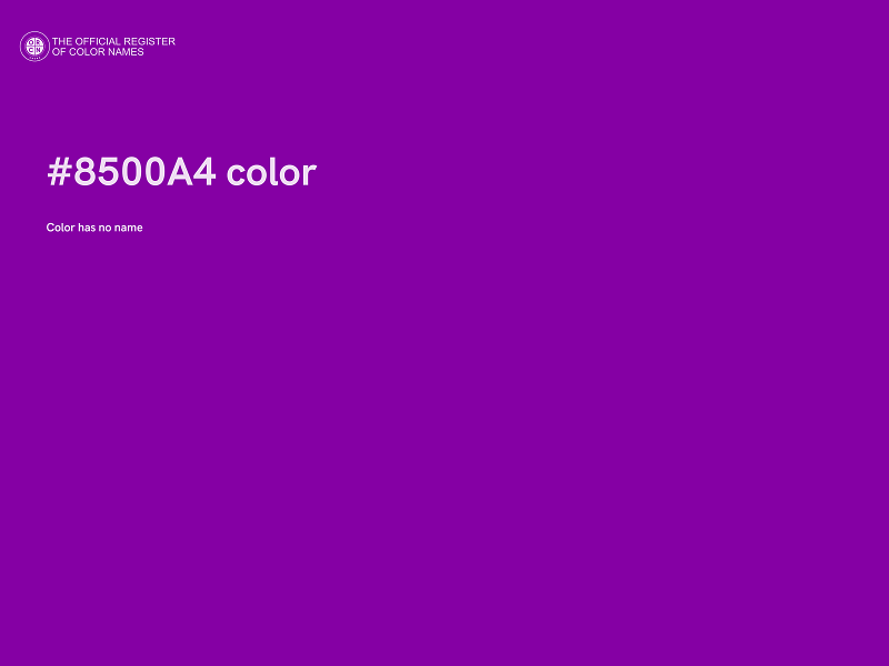 #8500A4 color image