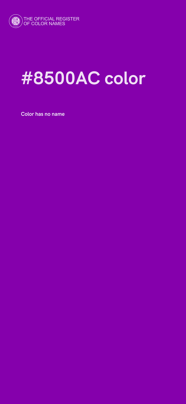 #8500AC color image