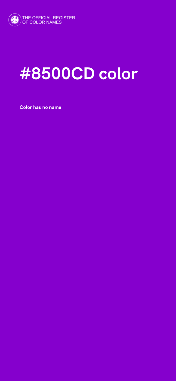 #8500CD color image