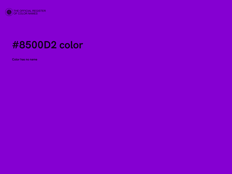 #8500D2 color image