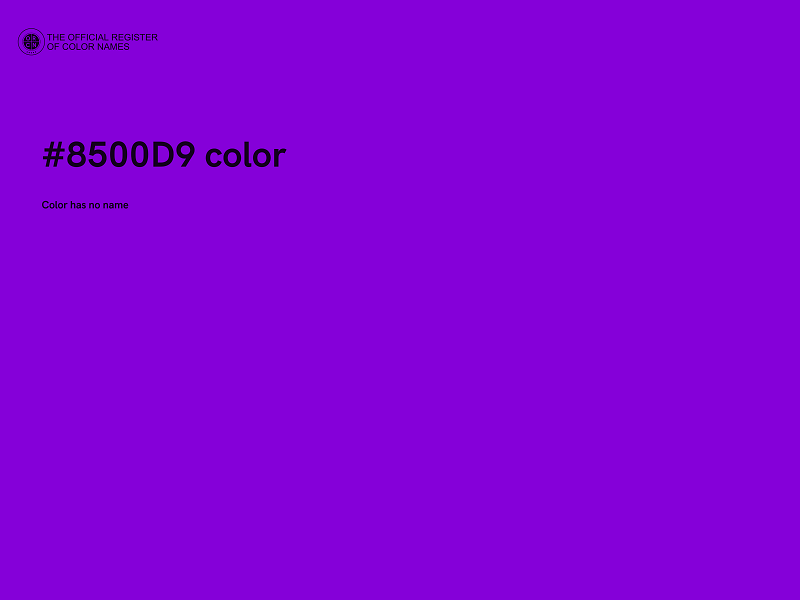 #8500D9 color image