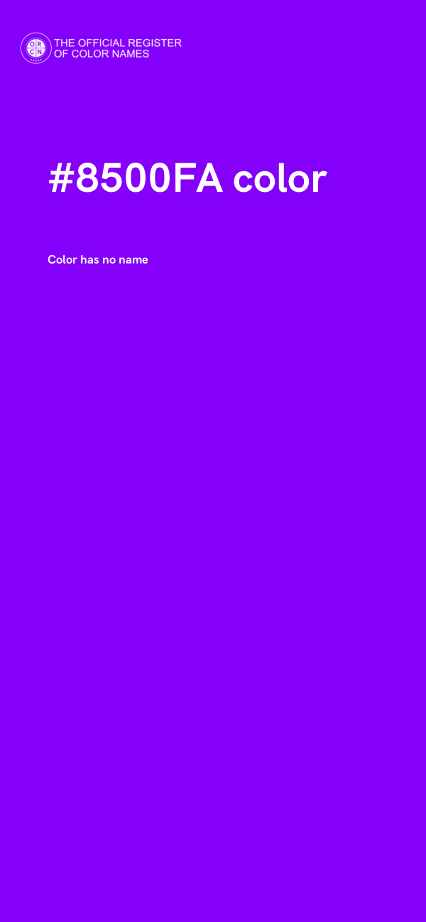#8500FA color image