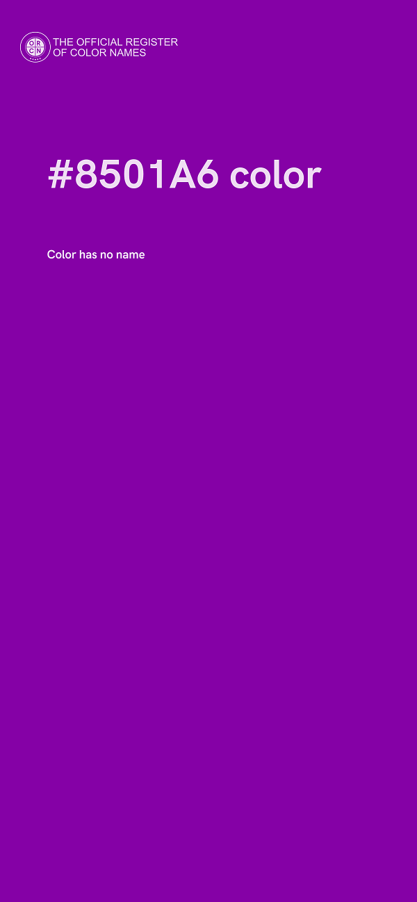 #8501A6 color image