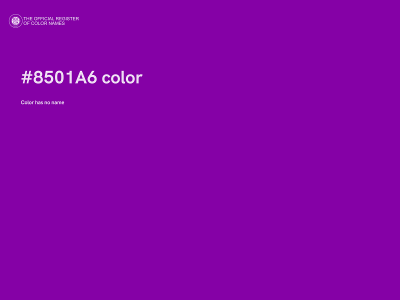 #8501A6 color image