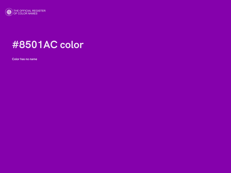 #8501AC color image