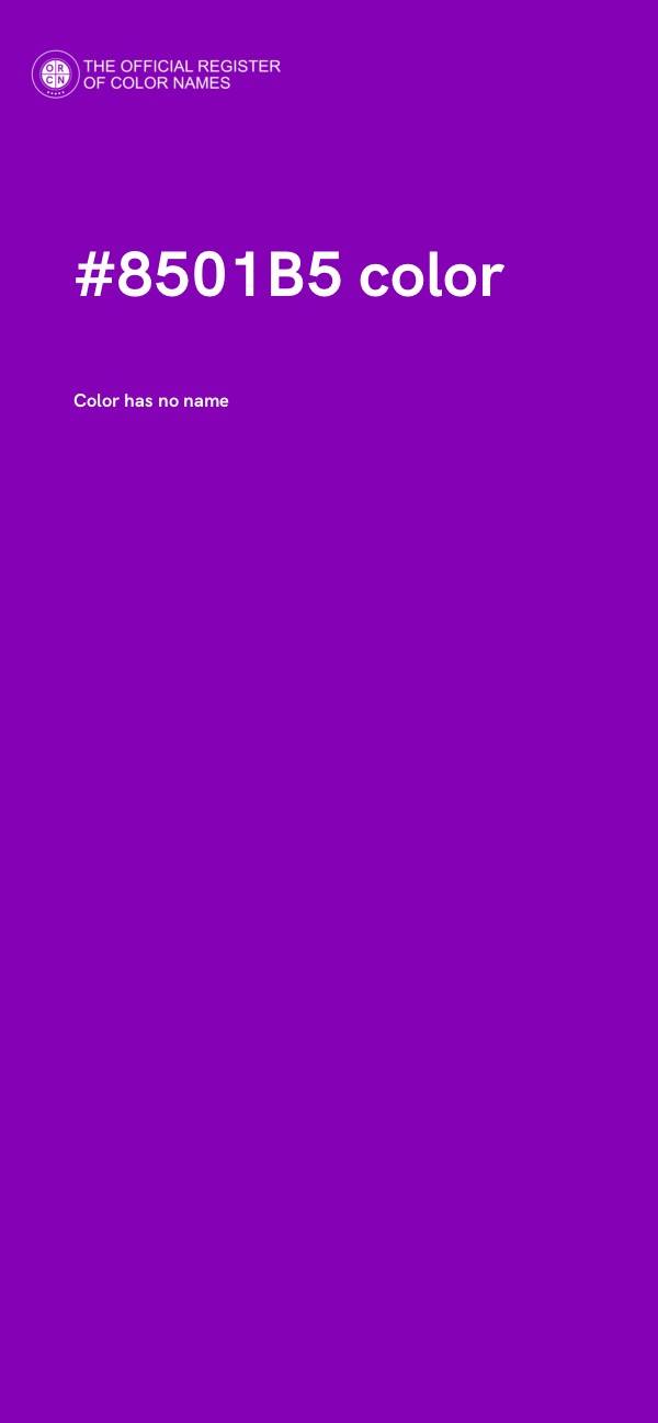 #8501B5 color image