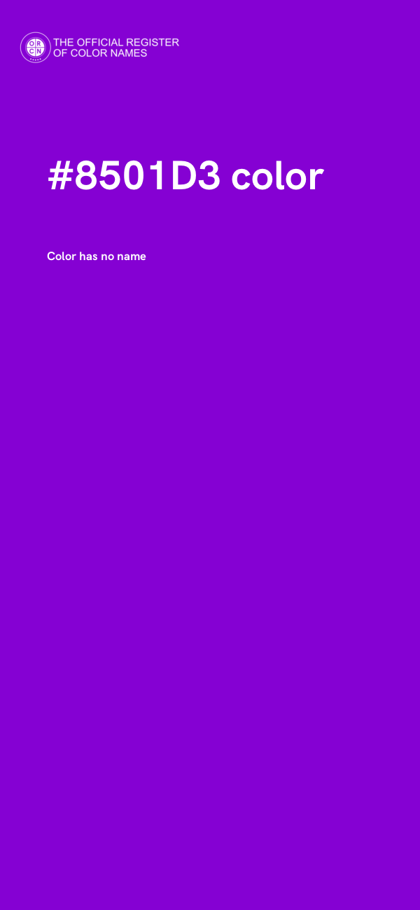 #8501D3 color image
