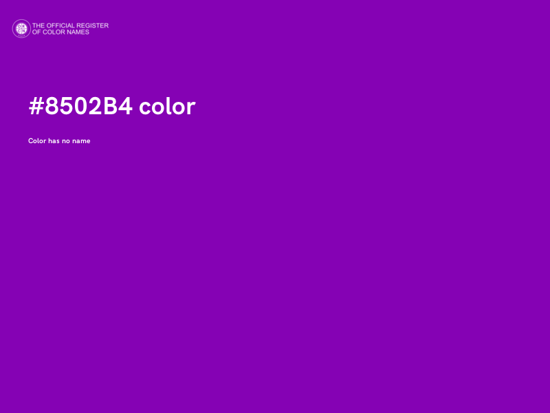 #8502B4 color image
