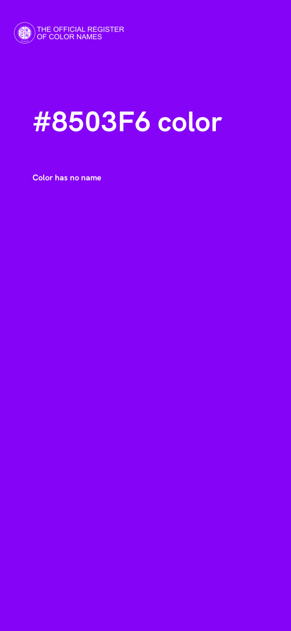#8503F6 color image