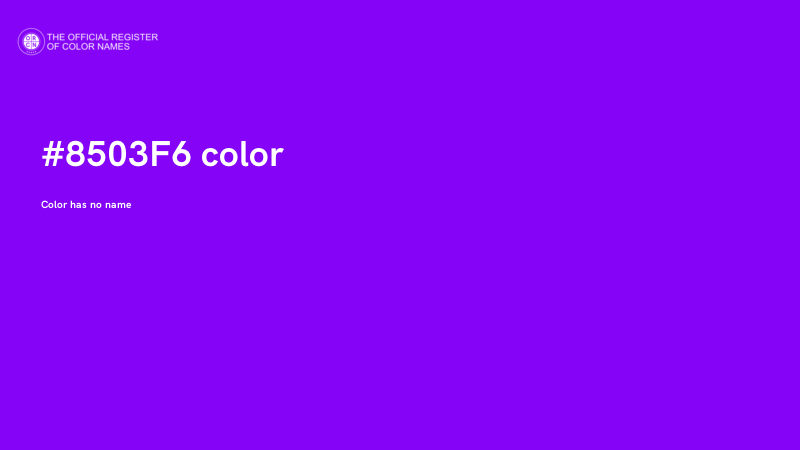 #8503F6 color image
